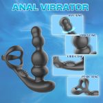 OEM APP Control Prostate Massager Anal Vibrator Anal Butt Plug G Spot Stimulator Sex Toys for Men - 图片 4