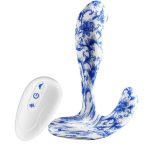 OEM Blue and White Porcelain Backyard Prostate Massager Female G Vibrator Masturbation Adult Sex Toys - 图片 4