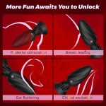 OEM Waterproof Quiet Silicone Anal Sex Toy Vibrating Buttplug Butt Plug Wireless APP Controlled Rotating Anal Vibrato - 图片 4