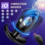 OEM Remote Control Male Vibrating Prostate Massager G Spot Stimulator Electric Shock Anal Plug Vibrator - 图片 4