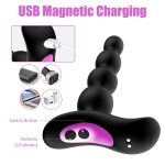 OEM Male Prostate Massager Adult Sex Toys Anal Vaginal Beads Vibrator Silicone Vibrating G-Spot Anal Butt Plug - 图片 4