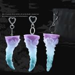 OEM Adult Toys Fantasy Gifts for Woman Creative Soft Silicone Sexy Dildo Anal Plug Keychain - 图片 4