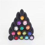 3Pcs/Set S M L Silicone Anal Plug Butt Plug Fetish Adult Anal Sex Toys Round Crystal Jewelry Anal Butt Plug for Men Woman - 图片 4