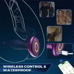 Female Retractable Vibrator G-spot Stimulation Masturbator Male Prostate Massager Vestibule Anal Plug APP Remote Control Adult - 图片 4