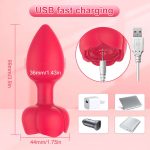OEM New Red Vibrator for Anus Vibrator Women Men Inside Massage Tool Black Inner Massage Device - 图片 4