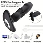 OEM Anal Stimulator USB Rechargeable Thrusting Prostate Massage Electronic Vibrating - 图片 4