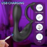 OEM 12-Mode Thrusting Cock Ring P Spot Massager Prostate Anal Vibrator with Remote Control Sex Toys for Men Women - 图片 4