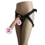Lesbian Wearable Dildo for Women Nontoxic Pvc Super Thick and Big Pants Sucker Simulation Strap on Dildo for Female - 图片 4