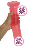 Wholesale Super Big Crystal Transparent Dildos Wearable Penis Suction Cup Anal Plug Lesbian Toys - 图片 4