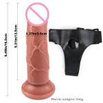 Lesbian Toys Dildo With Belt Bondage Harness Strap on Dildo for Lesbian Strapon Stimulate - 图片 4