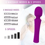 Rechargeable Wand Vibrator Wireless Dildo Av Wand for Woman Clitoris Stimulator Massage Gun 5 Speeds Sex Product - 图片 4