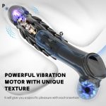 Men Sex Toy Penis Enlargement Big Cock Sleeve Dildo Condom Transparent Reusable Male Dragon Vibrating Penis Extender Sleeve - 图片 4