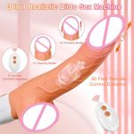 Automatic Remote Control G-Spot Clitoral Anal Stimulation Realistic Big Dildo Hands-free Thrusting Vibrating Sex Dildo Machine - 图片 4