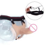 Silicone Dildo Hollow Wearing Leather Pants Men's Penis Enlargement and Thickening Masturbation Device Sex Toys Manufacturers - 图片 4