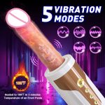 Wholesale Remote Control 5-frequency Vibrating Heating Dildo Masturbation Machines Automatic Thrusting Dildo Machine for Women - 图片 4