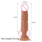 3 in 1 Remote Control Thrusting Large Vibrating Heating Dildo Realistic Huge Big Thick XXL Dildo for Women - 图片 4