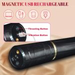 10 Vibration Modes Heating Function for G-Spot Stimulation Realistic Thrusting Dildo Vibrator with Handle & Suction Cup - - 图片 4