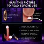 Big Thrusting Dildo Vibrator for Women Remote Control Suction Cup Realistic Penis Automatic Telescopic Heated Massager Sex Toys - 图片 4