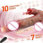 Wholesale Telescopic Realistic Dildo Vibrators Dildos for Women Sex Toy Dildo Penis Masturbator - 图片 4