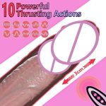 4 in 1 Remote Thrusting Vibrator Liquid Silicone Dildo Artificial Penis Realistic Licking Dildo Lifelike Dildo for Woman - 图片 4