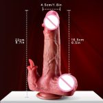 Hot Sale Dildo 4 in 1 Telescopic Heating Licking Vibrating Realistic Dildos Vibrators for Women Remote Control - 图片 4