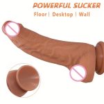 OEM Realistic Telescopic Vibrating Dildo Female Masturbation Sex Toys for Women Vibrator Penis Toy - 图片 4
