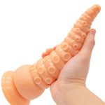 OEM Octopus Tentacle Sex Toy Dildo Curvature and Texture With Suction Cup for G-spot and Anal Stimulation - 图片 4