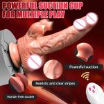 OEM Hot Selling Realistic Wholesale Remote Control Vibrating Double Big Size Dildos Adult Lesbian Sex Toys Dildos for Women - 图片 4