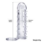 OEM Adult Sex Toys Men Sex Toys Sex Product Crystal Condoms Penis Extensions Penis Sleeves Extend Sleeve for Male - 图片 4