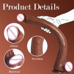 OEM Flexible Lifelike Dual Density Silicone Realistic Dildo, Reproduction Real Thick Dildo - 图片 5