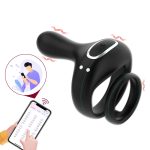 Wireless Remote Control and APP Control Wheel Lock Ring Vibration Massage Masturbator Glans Vibration Male Tire Lock Ring - 图片 5
