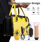 OEM Speed Adjustable Women's Telescopic Penis Sex Machine Handbag Remote Control Full Automatic Gun Machine with Realistic Dildo - 图片 5