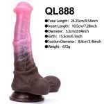 OEM Factory Price Liquid Silicone Suction Cup Dildo Big Animal Horse Dildo Realistic Huge Anal Plug Women Men Masturbation - 图片 5