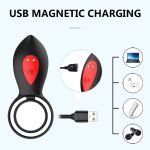 Men's Vibrating Ring Electric Remote Control Sperm Locking Vibrating Penis Ring Male Cock Ring 10 Speed G-spot Vibrator - 图片 5