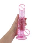 Factory Wholesale Cheap and Colorful Dildo TPE Realistic Huge Artificial Penis Crystal Dildo for Women - 图片 5