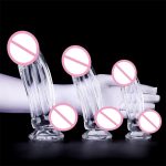 Transparent TPE Realistic Huge Artificial Penis for Women Wholesale Crystal Dildo With Discreet Packaging - 图片 5