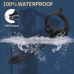 Pleasure Anal Penis Ring Vibrator Prostate Massager Vibrating Cock Ring Taint Stimulator With Mini Bullet - 图片 5