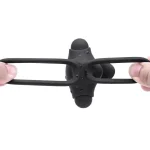 Adult Sex Toy Man Wearing Silicone Gum Vibrate the Penis Cover Wireless Remote Control Lock Essence Ring Penis Ring Men - 图片 5