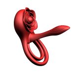 4 in 1 Orgasm Clitoral Stimulation Remote Control Vibrator Silicone Chargeable Cum Locking Masturbation Ring for Couples - 图片 5