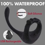 Prostate Massager Anal Plug Vibrator Sperm Lock Ring Delay Ejaculation Trainer Penis Ring for Men - 图片 5