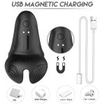 IPX7 Wearable Silicone Electric Stimulate Prostate Massager Vibrating Anal Butt Ejaculation Ring Vibrator for Adult Anal Toys - 图片 5