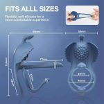 Wearable Silicone Electric Stimulate Prostate Massager Vibrating Anal Butt Ejaculation Ring Vibrator for Adult Anal Toys - 图片 5