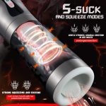 3 in 1 Deep Throat Passage Strong Vibration Sucking Machine Automatic Tongue Licking Electric Male Masturbator Cup for Men - 图片 5