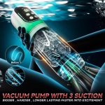 IPX7 Male Masturbaters Sucking Automatic Telescopic Sex Cup Handsfree Thrusting Rotation Stroker Toy for Men Masturbation - 图片 5