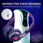 Rechargeable Automatic 10 Vibration and Voice Male Masturbator Adult Sex Toys for Men Vagina Real Pussy Erotic Artificial Vagina - 图片 5