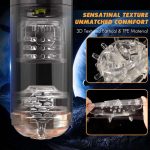 IPX7 3D Realistic Vaginal Sleeve Electric Pocket Pussy Male Stroker Rotating Thrusting Stimulation Auto Masturbation Cup - 图片 5