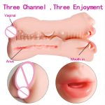 Hot Sell Artificial Vagina Men Masturbator Pocket Pussy Oral Sex Deep Through Sex Toys for Men Male Masturbation - 图片 5