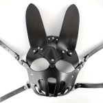OEM Wholesale Sexy Punk Halloween Leather Face Mask Harness for Adult Play Bondage Gear - 图片 5