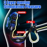 Wireless Remote Control 9 Vibrating Modes 3 in 1 Prostate Testicles Stimulator Male g Spot Vibrator Prostate Massager - 图片 5