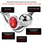 3Pcs/Set S M L Metal Anal Plug Stainless Butt Plug Fetish Adult Anal Sex Toys Heart Crystal Jewelry Anal Butt Plug for Men Woman - 图片 5